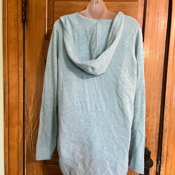 Super Soft Blue Hooded Sweater - Picture 2 of 2